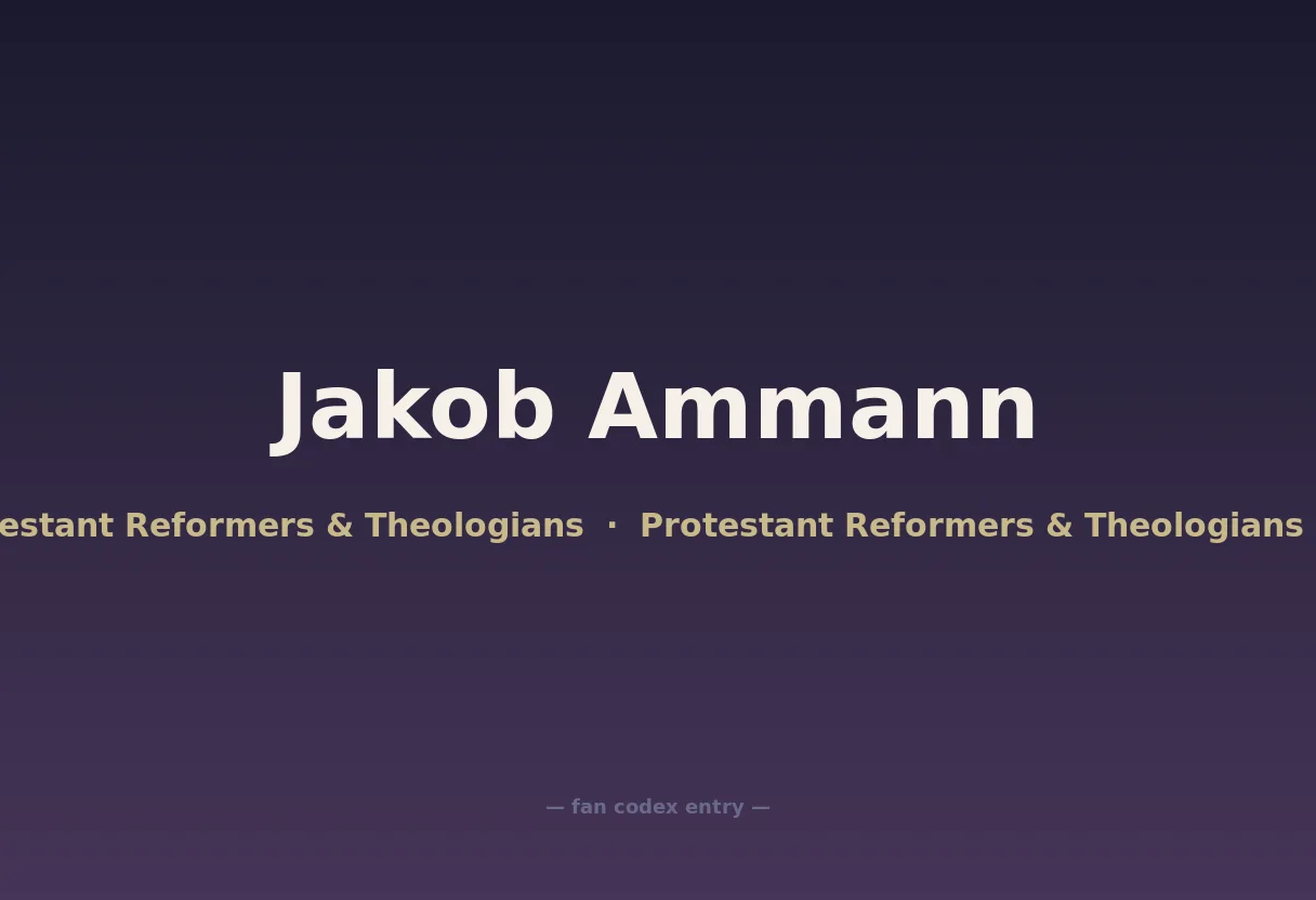 Jakob Ammann